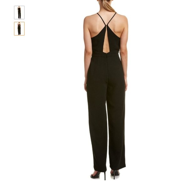 BCBGeneration Black Halter Wide Leg Jumpsuit - Picture 5 of 6